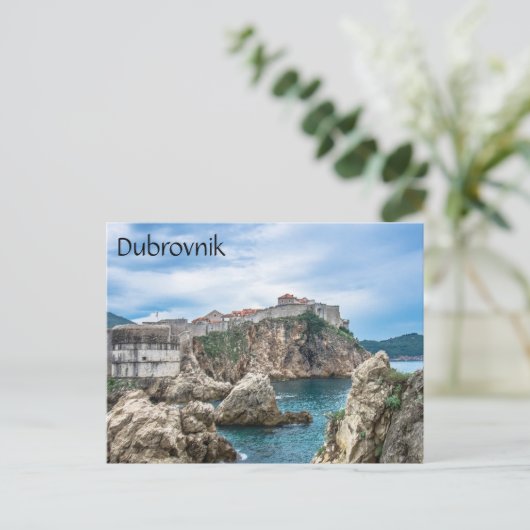 Uitzicht van Dubrovnik uit zee Briefkaart (Staand voorkant)