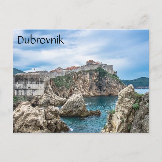 Uitzicht van Dubrovnik uit zee Briefkaart (Voorkant)