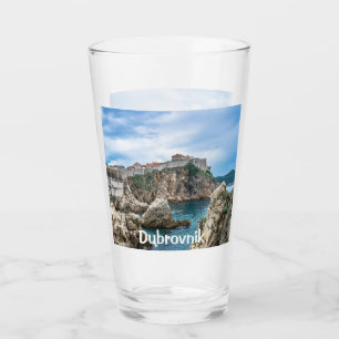 Uitzicht van Dubrovnik uit zee Glas