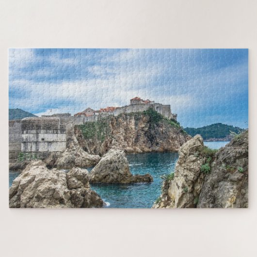 Uitzicht van Dubrovnik uit zee Legpuzzel (Horizontaal)