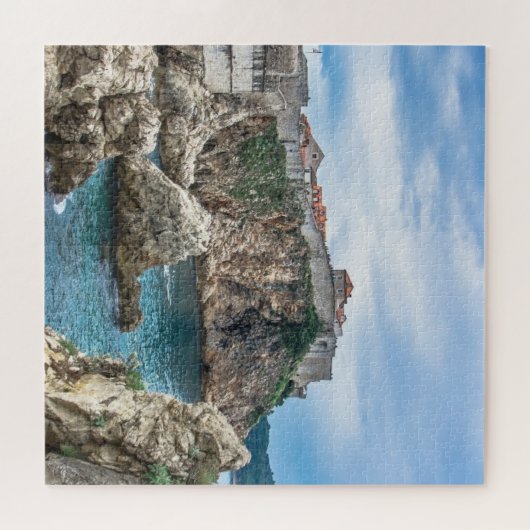 Uitzicht van Dubrovnik uit zee Legpuzzel (Horizontaal)