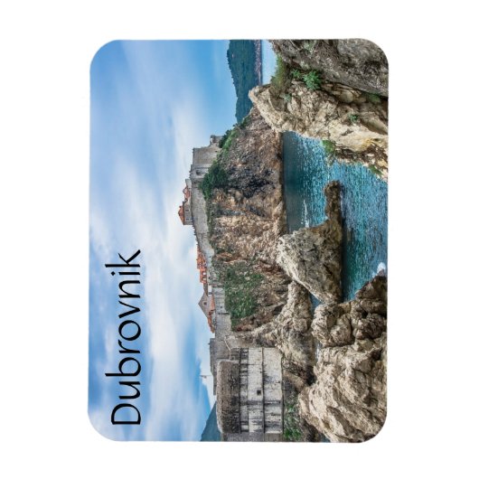 Uitzicht van Dubrovnik uit zee Magneet (Verticaal)