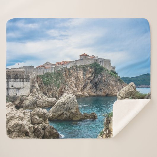 Uitzicht van Dubrovnik uit zee Sherpa Deken (Voorkant (horizontaal))