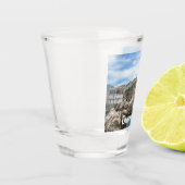 Uitzicht van Dubrovnik uit zee Shot Glas (Links)