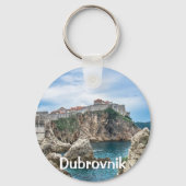 Uitzicht van Dubrovnik uit zee Sleutelhanger (Achterkant)