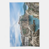 Uitzicht van Dubrovnik uit zee Theedoek (Verticaal)