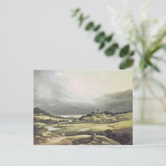 Uitzicht van Dunloe Castle, Killarney, 1805 Briefkaart (Staand voorkant)