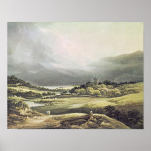 Uitzicht van Dunloe Castle, Killarney, 1805 Poster