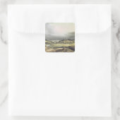 Uitzicht van Dunloe Castle, Killarney, 1805 Vierkante Sticker (Tas)