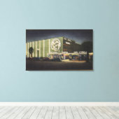 Uitzicht van Earl Carroll Theaterrestaurant Canvas Afdruk (Insitu (Houten vloer))