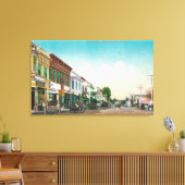 Uitzicht van East Street, Healdsburg, CA Canvas Afdruk (Insitu (Woonkamer))