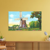 Uitzicht van Eastham Windmill, oudste op kabeljauw Canvas Afdruk (Insitu (Woonkamer))