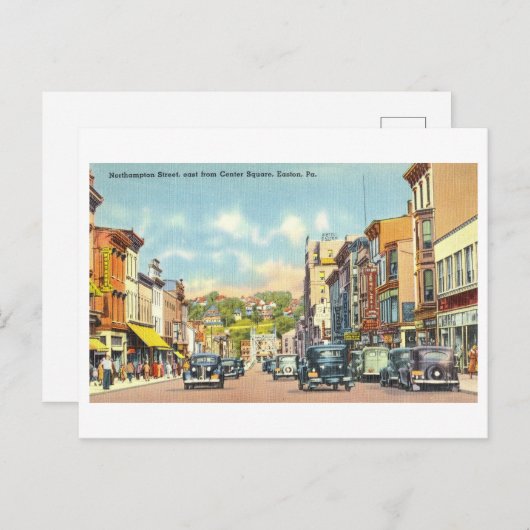  Uitzicht van Easton, Pennsylvania, Briefkaart (Voorkant / Achterkant)