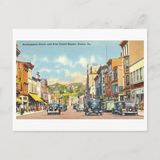  Uitzicht van Easton, Pennsylvania, Briefkaart (Voorkant)
