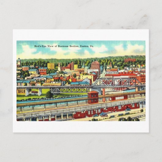  Uitzicht van Easton, Pennsylvania, Briefkaart (Voorkant)