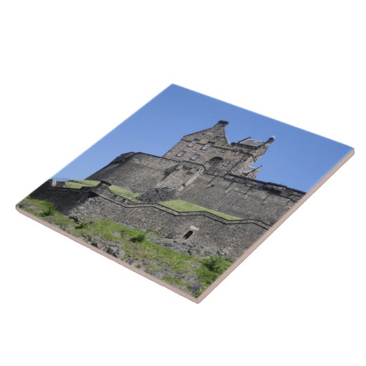 Uitzicht van Edinburgh Castle, Edinburgh, Schotlan Tegeltje (Zijkant)