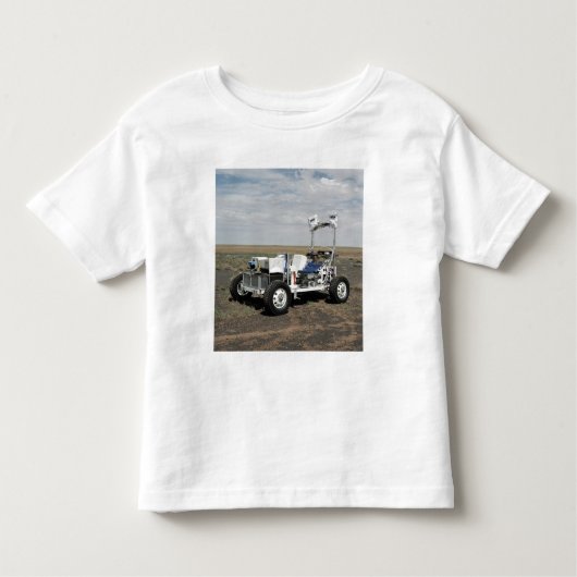 Uitzicht van een 1-G Lunar Rover Vehicle Kinder Shirts (Voorkant)