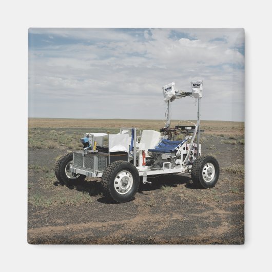 Uitzicht van een 1-G Lunar Rover Vehicle Magneet (Voorkant)