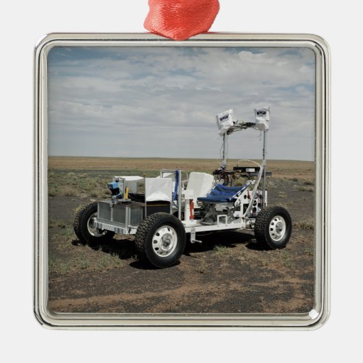 Uitzicht van een 1-G Lunar Rover Vehicle Metalen Ornament (Voorkant)