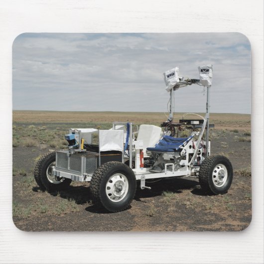 Uitzicht van een 1-G Lunar Rover Vehicle Muismat (Voorkant)