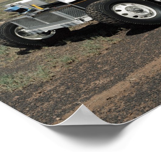 Uitzicht van een 1-G Lunar Rover Vehicle Poster (Hoek)