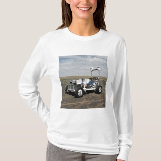 Uitzicht van een 1-G Lunar Rover Vehicle T-shirt (Voorkant)
