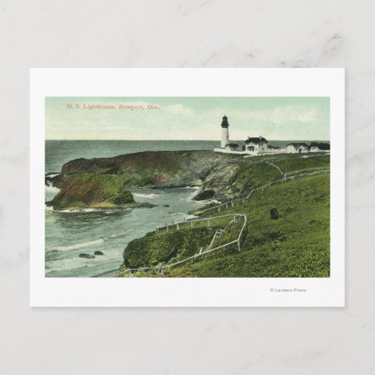 Uitzicht van een Amerikaanse vuurtoren Briefkaart (Voorkant)