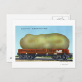 Uitzicht van een Aroostook-aardappel op een treins Briefkaart (Voorkant / Achterkant)