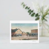 Uitzicht van een artillerieboor bij Presidio Briefkaart (Staand voorkant)