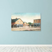 Uitzicht van een artillerieboor bij Presidio Canvas Afdruk (Insitu (Houten vloer))