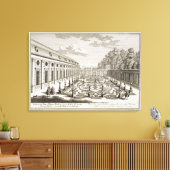 Uitzicht van een bloemtuin nabij Wenen, uit 'Vorst Canvas Afdruk (Insitu (Woonkamer))