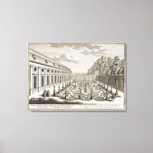 Uitzicht van een bloemtuin nabij Wenen, uit 'Vorst Canvas Afdruk (Voorkant)