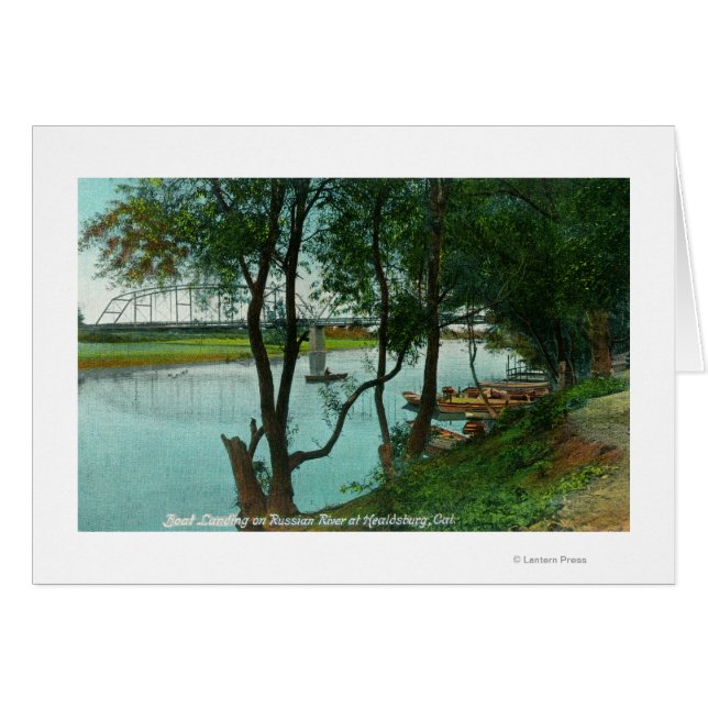 Uitzicht van een Boat aan land op de Russische riv (Voorkant Horizontaal)