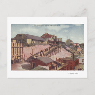 Uitzicht van een Boat Landing en Pavillion Briefkaart