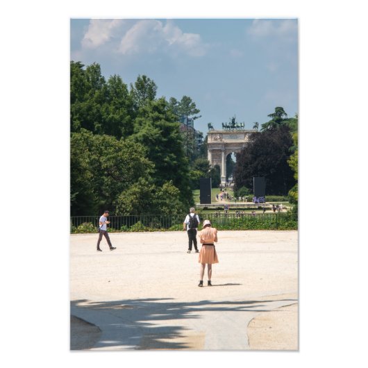 Uitzicht van een boog foto afdruk (Voorkant)