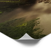 Uitzicht van een bosstroom poster (Hoek)