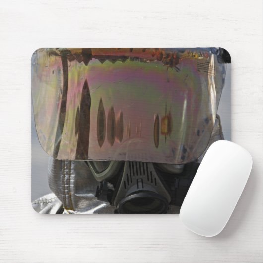 Uitzicht van een brandweerman muismat (Met muis)