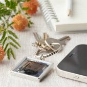 Uitzicht van een brandweerman sleutelhanger (Zijkant)