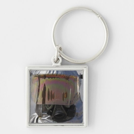 Uitzicht van een brandweerman sleutelhanger (Voorkant)