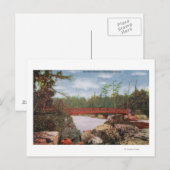 Uitzicht van een brug naar de drie zuster-eilanden briefkaart (Voorkant / Achterkant)