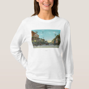 Uitzicht van een Business Street Marysville, CA T-shirt
