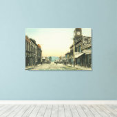 Uitzicht van een Business StreetSan Luis Obispo, C Canvas Afdruk (Insitu (Houten vloer))