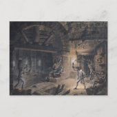 Uitzicht van een cel in de Bastille Briefkaart (Voorkant)