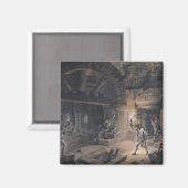 Uitzicht van een cel in de Bastille Magneet (Voorkant / Achterkant)