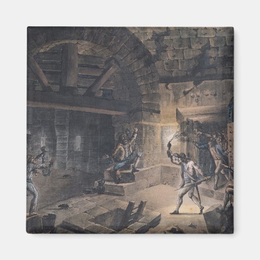 Uitzicht van een cel in de Bastille Magneet (Voorkant)