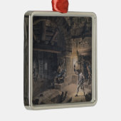 Uitzicht van een cel in de Bastille Metalen Ornament (Rechts)