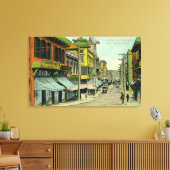 Uitzicht van een Chinatown Street Canvas Afdruk (Insitu (Woonkamer))