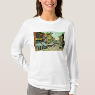 Uitzicht van een Chinatown Street T-shirt