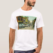 Uitzicht van een Chinatown Street T-shirt (Voorkant)