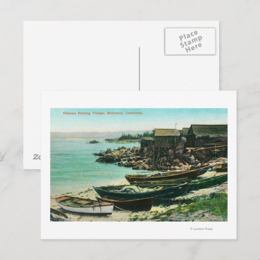 Uitzicht van een Chinees Geviste dorp Briefkaart (Voorkant / Achterkant)